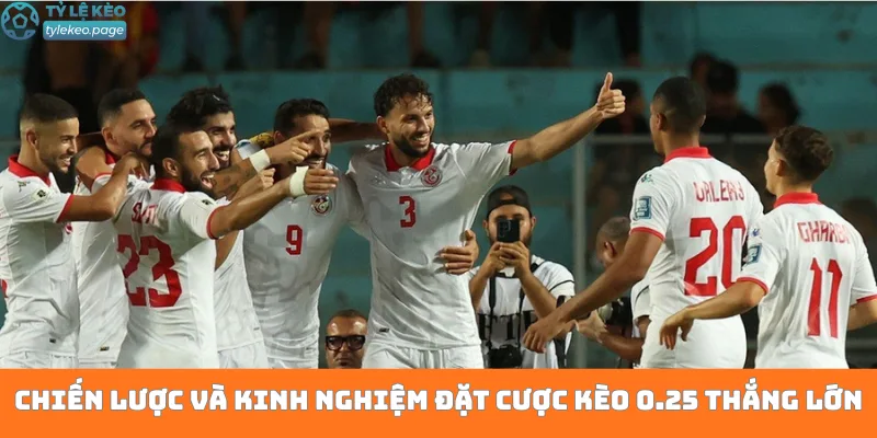 Chiến lược và kinh nghiệm đặt cược kèo 0.25 thắng lớn