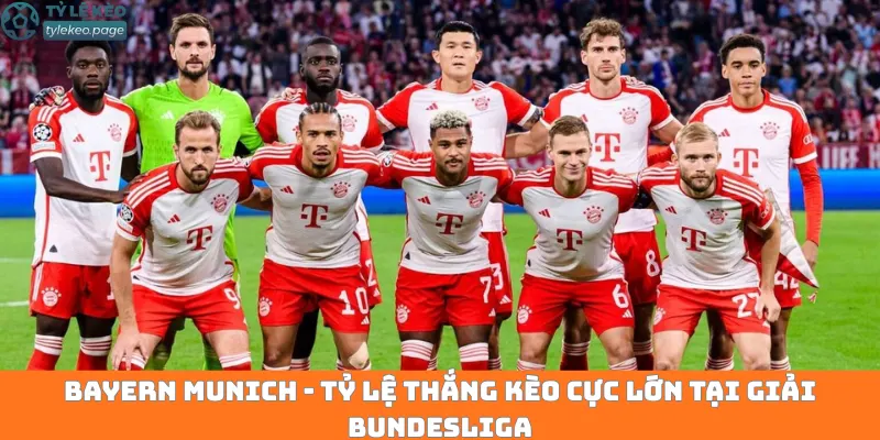 Bayern Munich - Tỷ lệ thắng kèo cực lớn tại giải Bundesliga